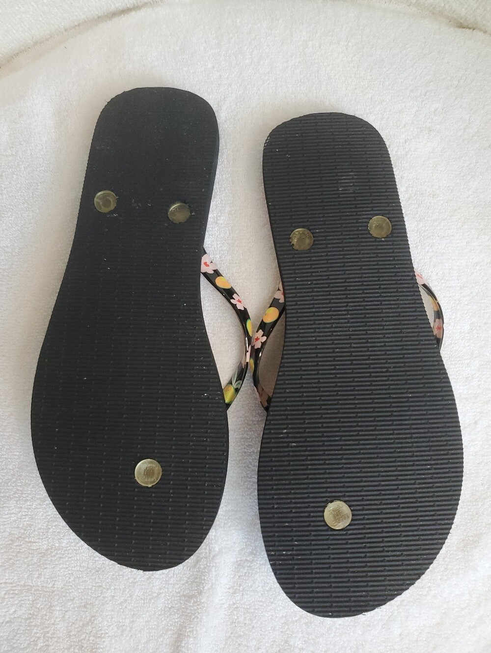 Vera Bradley Tropical Flip Flop Sandals with Multicolor Blooms Women's Size 9-10 - Picture 4 of 4